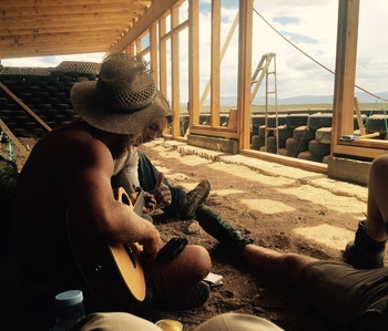 Earthship Construction